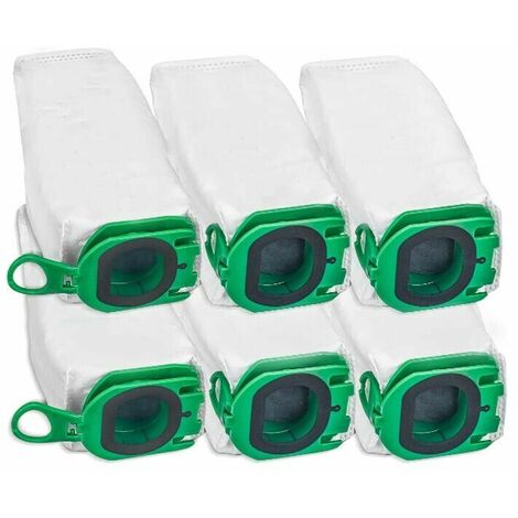 Sacs d'Aspirateur pour Sac À Poussière de Rechange pour Kobold VB100 Aspirateur VK135/VK140/VK200 6pcs