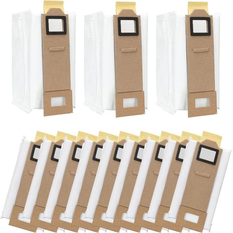 Mowze - Sacs d'aspirateur pour Xiaomi Roborock S7 S7 Plus S7 Max T7s T7s Plus, accessoires de sacs à poussière de rechange pour station d'aspiration