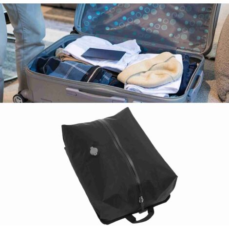 Sacs de Compression Sous Vide Réutilisables 16L Imperméables TPU pour Voyage Sacs à Dos Valises Noir