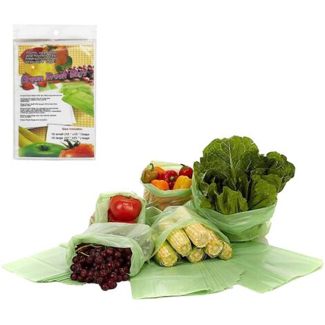 Sacs de conservation pour légumes et aliments frais longue durée