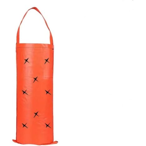 Sacs de culture de fraises (2 pièces incluses) Sacs de culture suspendus pour plantes/herbes/fleurs/légumes (orange)