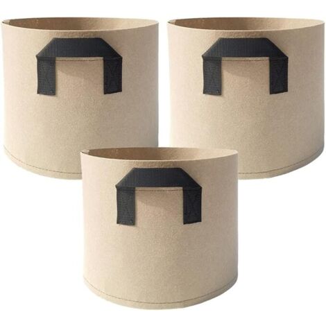 Sacs de culture en tissu non tissé avec poignées pour légumes, tomates et pommes de terre, 1,5 l