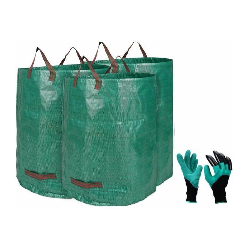 Live House - Sacs de déchets de jardin, autoportants et pliables, pliables et réutilisables Extérieur