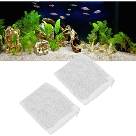 Sacs de Filtration en Nylon Blanc pour Aquarium 10PCS 10x15CM Petits trous - Idéaux pour Céramiques, Charbon Actif et Autres Matériaux de Filtration-AUTRES