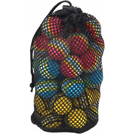 Sacs de golf en maille avec cordon de serrage – Sac en maille pour accessoires de golf Sac de sport pour voyage, camping en plein air, sac de rangement rond pour accessoires de golf,KoleZy