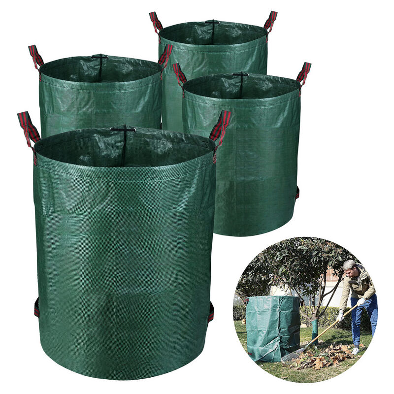 Swanew - Sac de jardin 272L sacs xxl Sacs à déchets de jardin robustes Lot de 4