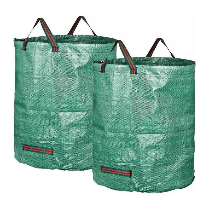 Live House - Sacs de jardin avec sac de rangement 46 x 60 cm Sacs de déchets de jardin réutilisables en polypropylène 272L