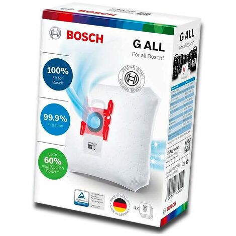 Sacs de l'aspirateur Bosch Type G 17003048 (4 unités)