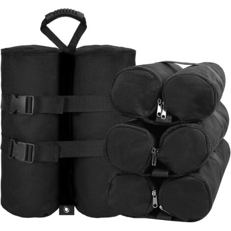 Sacs de lestage pliables de qualité militaire pour tentes, à utiliser comme pieds de tente, parasols de terrasse ou simples pare-soleil, paquet de 4.