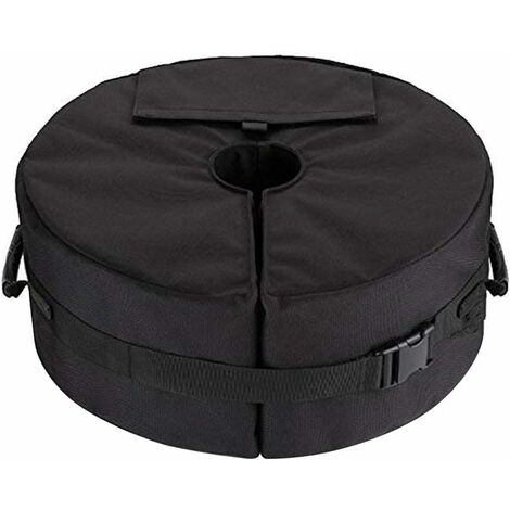 Sacs de Poids pour Parapluie Parasol Base Sac de Poids,Pied pour Parasol Sable Rond Robuste et Détachable avec Poignées 46 x 15 cm
