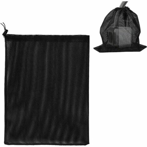 Sacs de pompe, sacs filtrants de pompe, sacs filtrants de pompe de bassin, sacs de pompe, accessoires de filtre de pompe à eau domestique (4131 cm, noir)