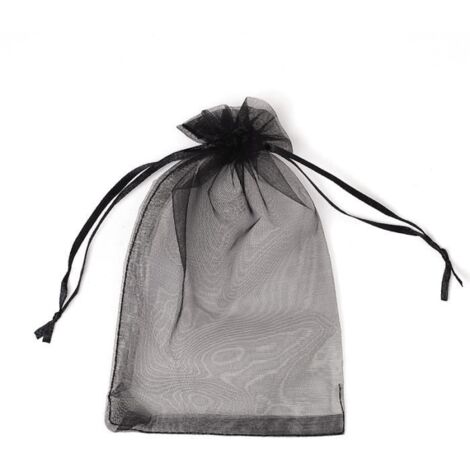 Sacs de Protection Réutilisables pour Fruits - Noir - 20x30 cm - Lot de 50