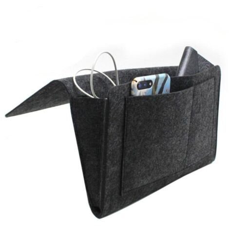 Sacs de rangement de chevet, produits gain de place -Sac de rangement en feutre [Gris]