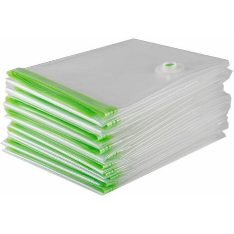Sacs de Rangement Extra-Larges Sous Vide 1-Pack Géant [120x100cm] pour Vêtements, Couettes/Literie，vert transparent，Fonepro,