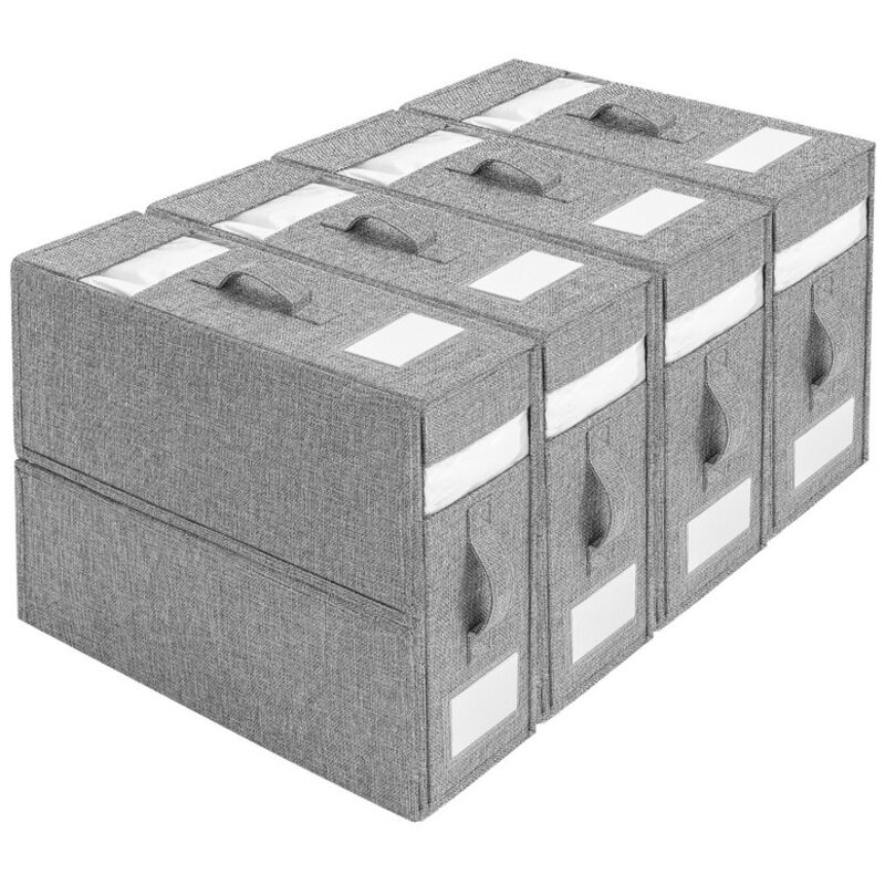 Sacs de Rangement pour Couvertures de Grande Capacité avec Poignée Renforcée, Bacs de Rangement sous le Lit Pliable, Lot de 4, pour Couettes, Draps,