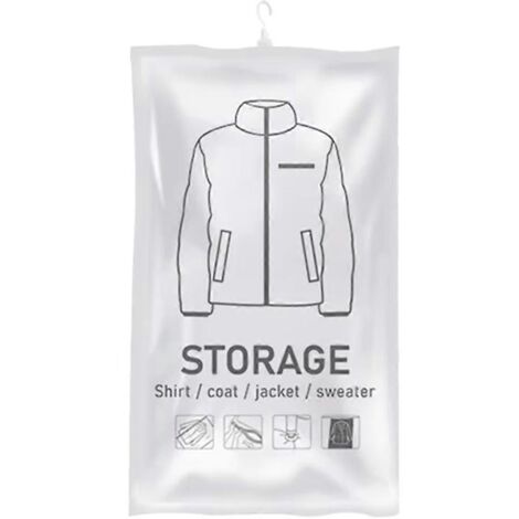 Sacs de rangement sous vide suspendus, sacs gain de place suspendus, S