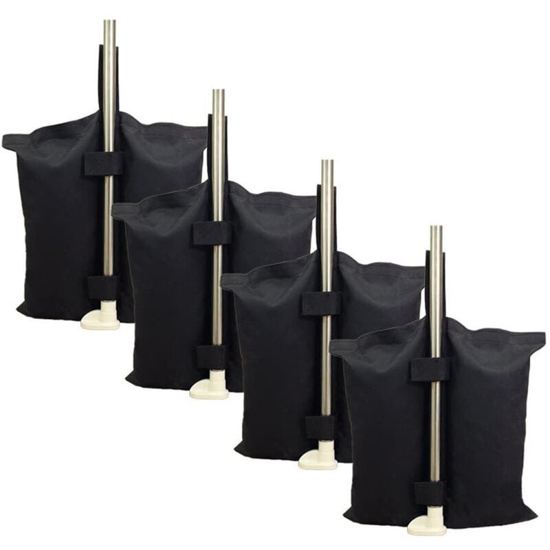 Sacs de sable de kiosque de poids, lot de 4 sacs de sable, sacs de poids pour tentes de réception de kiosque, contrôle des inondations