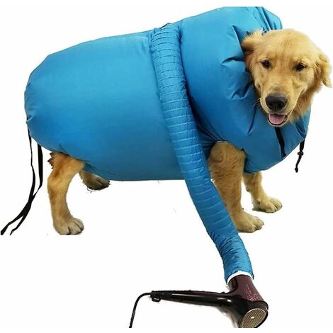 Sacs De Séchage Portables pour Chiens, Salle De Sèche-Cheveux De Toilettage pour Chiots Sèche-Cheveux Silencieux À 360 ° pour Poils d'animaux pour Les Voyages À La Plage,M 56Vingt