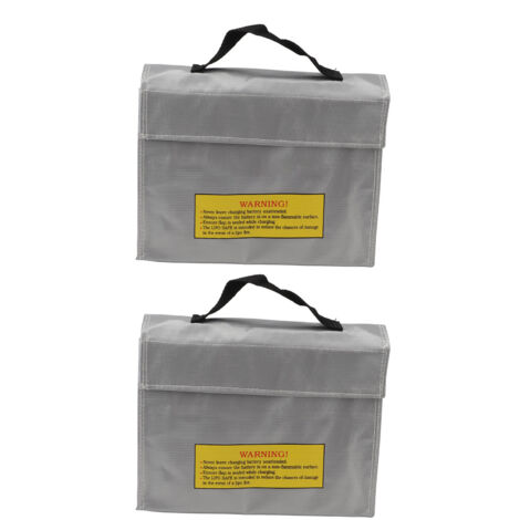 Sacs de sécurité ignifuges pour batteries lithium, anti-explosion en PVC renforcé, isolation étanche pour transport et stockage