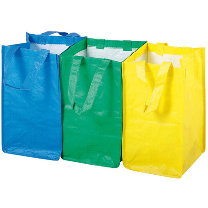 Sacs de tri déchets durables, SET de 3 x 21L