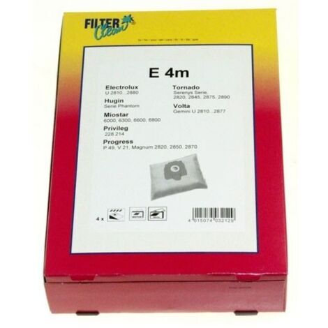 SACS E4M (X4) MICROFIBRE POUR ASPIRATEUR TORNADO