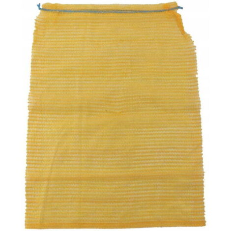Lot de 10 sacs en filet pour légumes et fruits 50x80 cm – Résistants aux intempéries – Pour stockage et transport de bois et légumes