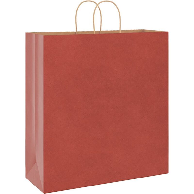Vidaxl - Sacs en papier 50 pcs avec poignées rouge 45x17x48 cm
