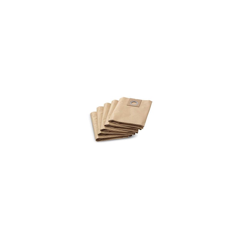 Sacs filtrants Karcher NT 27/1 papier en lot de 5 pièces pour aspirateurs eau et poussières