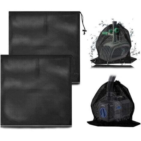 Sacs filtrants , lot de 2, avec cordon de serrage, pour pompes à eau biologiques (45 x 45 cm)