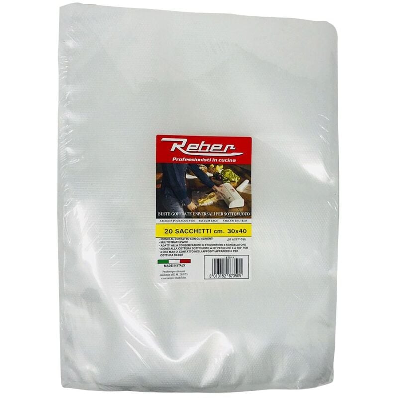 Sacs gaufrés 30x40 cm - 20 pièces