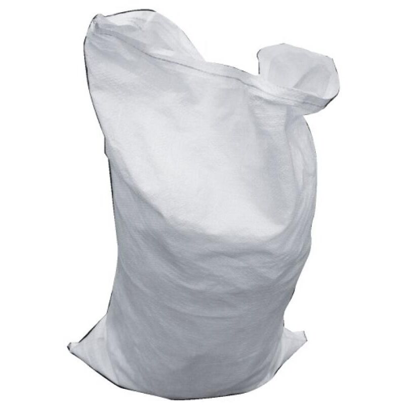 Sacherie De Pantin - Sacs à gravats en polypropylène tissés blancs dimensions 55 x 95 cm rouleau de 10 sacs - Blanc