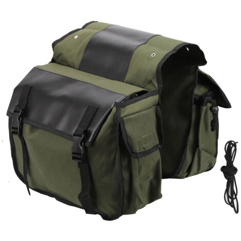 Sacs latéraux de cyclisme en toile, sac de transport de vélo, sacs de selle de grande capacité, porte-bagages arrière de vélo pour l'extérieur