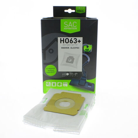 Sacs microfibres adaptable par 4 HEHO63+ pour Aspirateur ELCOTEC, HOOVER, SEVERIN , FREESPACE
