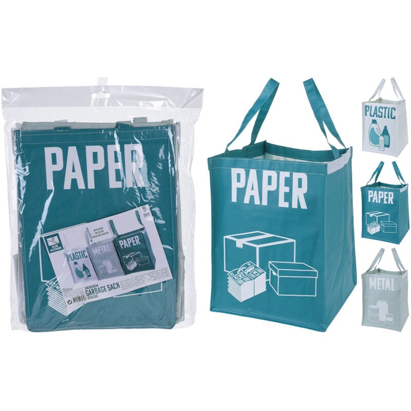 Sacs à ordures Paper-Plastic-Metal Pack de 3 unités