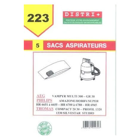 Sacs papier pour aspirateur AEG (5 sacs)