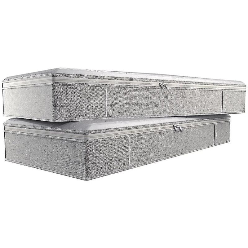 Feiyue - Sacs pliables sous le lit Grandes boîtes de rangement sous le lit Sac de rangement épais et respirant pour vêtements sous le lit