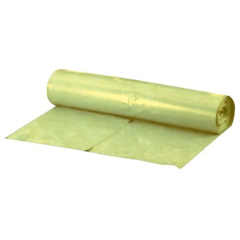 FP - Sacs poubelle 120 l jaune ca. 42 my Rouleau de 25 pièces. (Par 10)