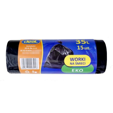 Sacs poubelle 35L éco LD, lot de 15