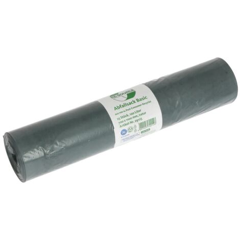 Sacs poubelle Basic en 100 % LDPE recyclé 120 litres