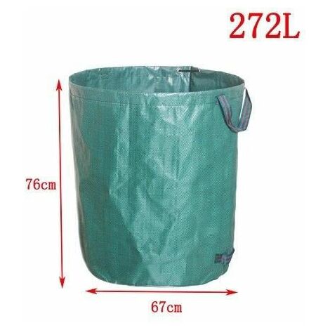 Sacs poubelle de jardin, grande poubelle de camping en plein air, sac de rangement 272L Extérieur