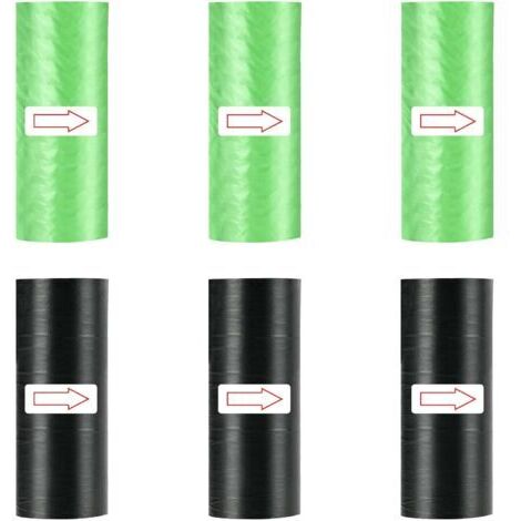 Sacs poubelle de voiture, lot de 6 mini sacs poubelles colorés, résistants aux déchirures, pour les déplacements à domicile et au bureau.