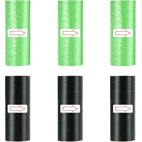 Sacs poubelle de voiture, lot de 6 mini sacs poubelles colorés, résistants aux déchirures, pour les déplacements à domicile et au bureau.