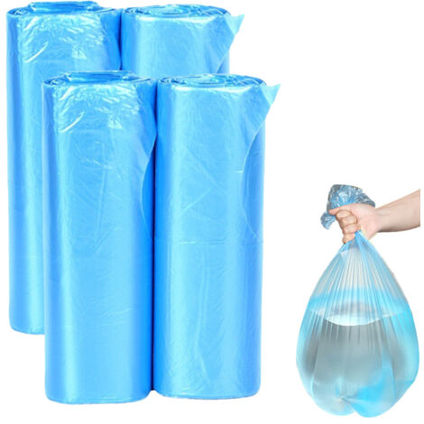 Sacs poubelle, petits sacs poubelle à main, adaptés aux poubelles de bureau, de cuisine et de chambre, sacs poubelle colorés, portables et robustes, sacs pour corbeille à papier, 100 sacs par paquet -