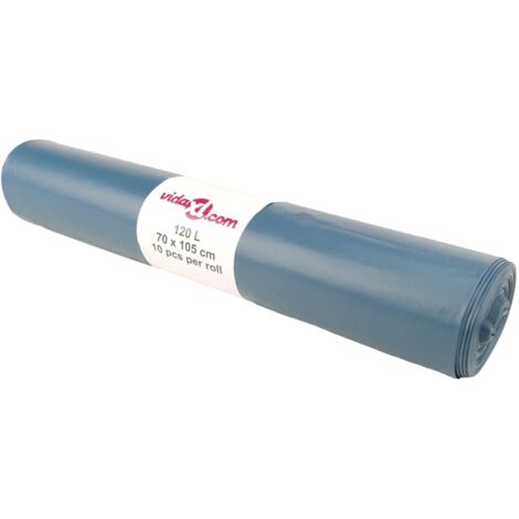 Sacs poubelles 100 pcs bleu 120 L CFW373940