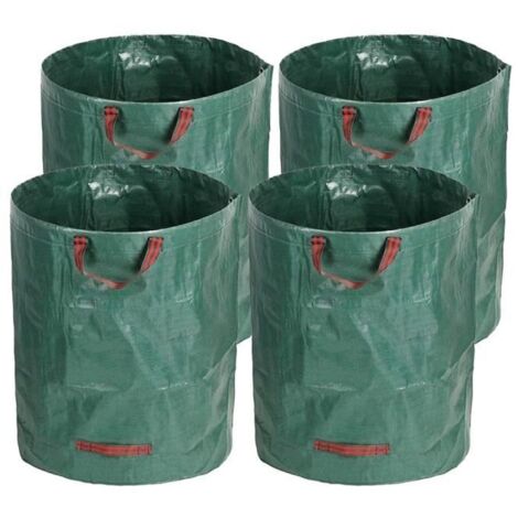 Sacs Poubelles de Jardin - Marque - Lot de 4 - Indéchirables - 272L
