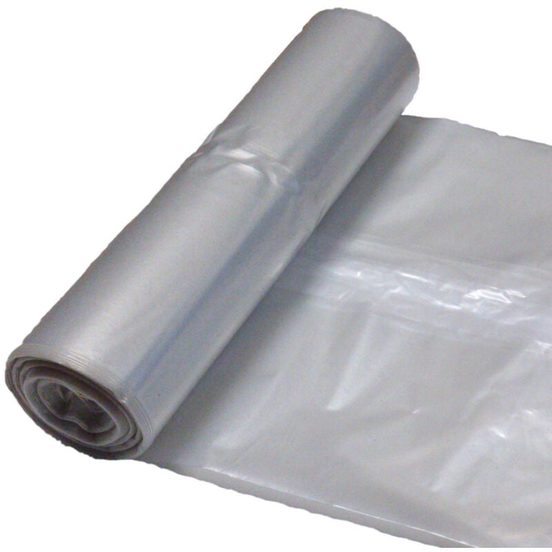 Sacs poubelles de 50 microns d'épaisseur. rouleau durable 25 pcs. - transparent 120L