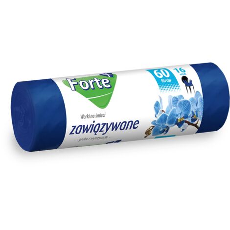 Sacs poubelles FORTE+ 60L 16 pièces PEBD