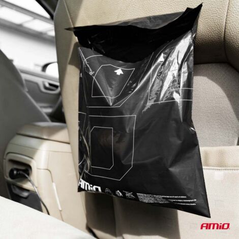 Sacs poubelles jetables pour voiture, 25 pièces, AMIO-02872