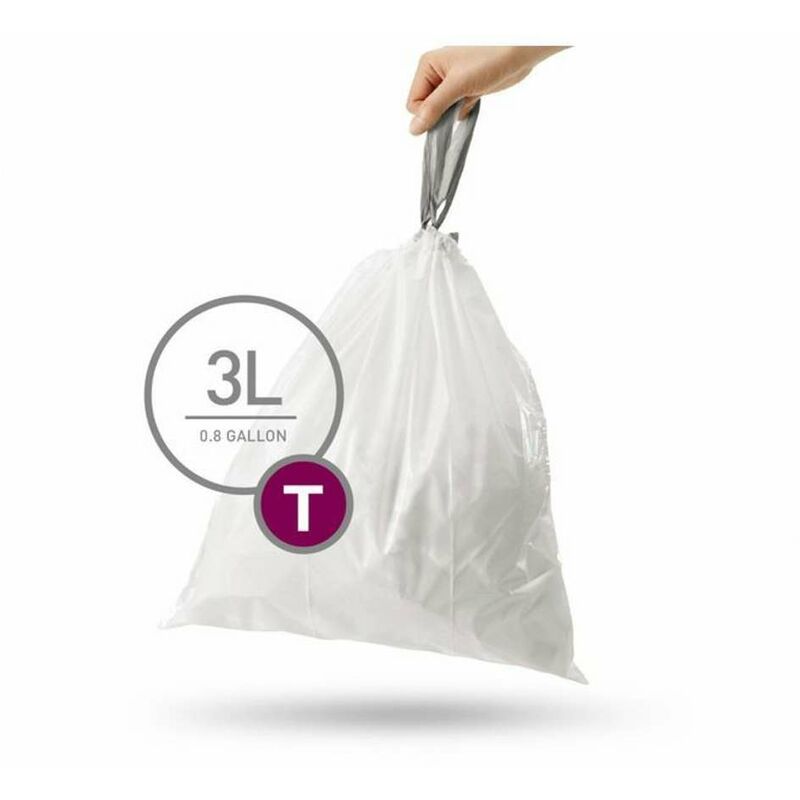 Simplehuman - Accessoires - Sacs poubelle 3 l, type t, 40 pièces CW0216