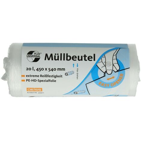 Sacs poubelles UNIVERSAL PLUS® 5µ capacité 20 L